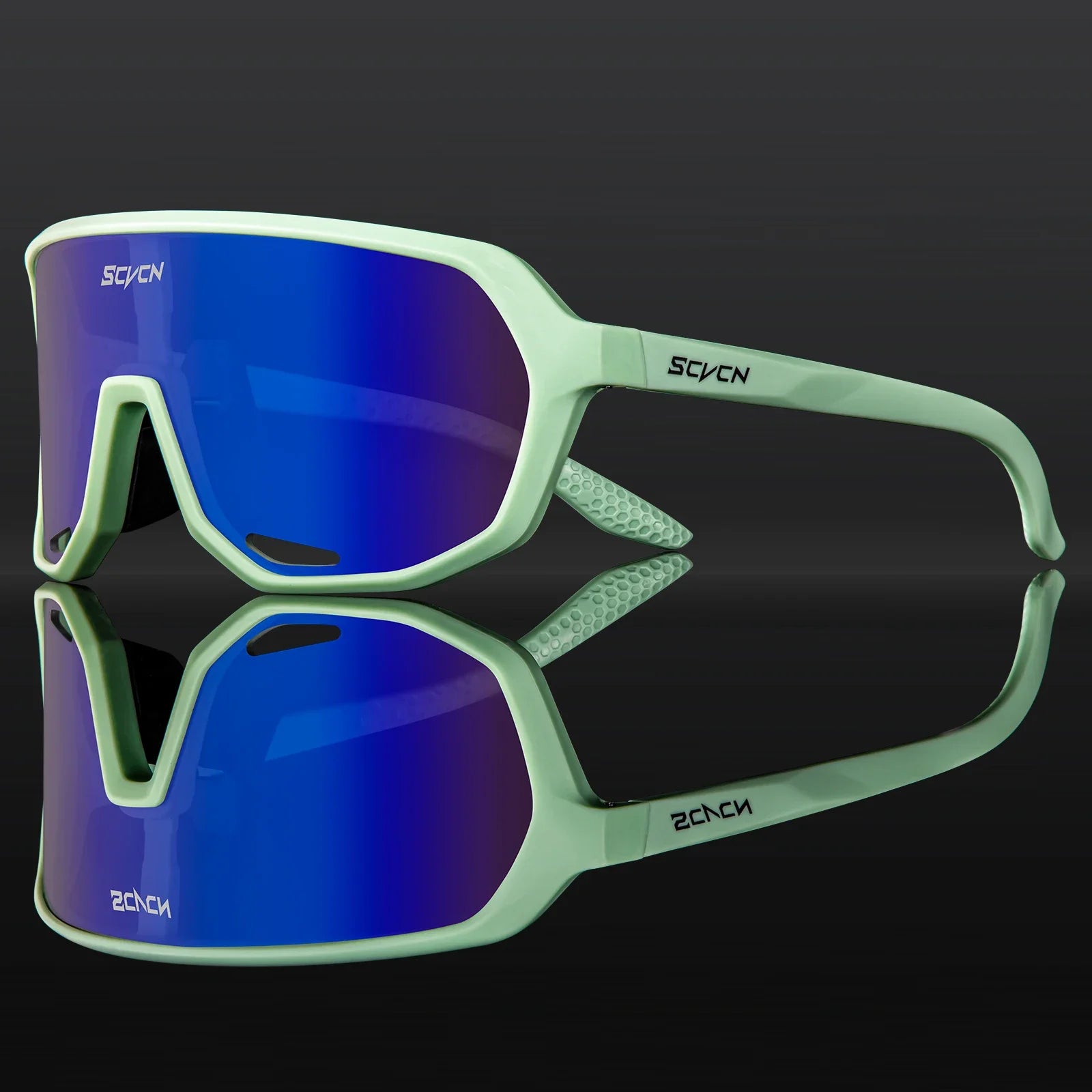 SCVCN Hiking Eyewear Sports Glasses for Men MTB Bike Bicycle Sports UV400 Hunting Driving Cycling Glasses Fashion Sunglasses