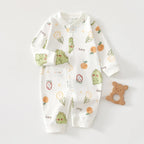 AYNIGIELL Spring & Autumn 0-12 Months Baby Jumpsuits, 100% Cotton Long Sleeve Clothes, Soft Newborn Rompers for Girls & Boys.