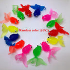 Children's Water Toy Soft Rubber Marine Life Buoy Goldfish Net Fishing Model Swimming Bathtub Holiday Gift