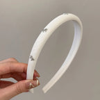 1pc/3pcs Butterfly Tie Headband Simple Solid Color Fabric Sponge Head Buckle Headband Accessory