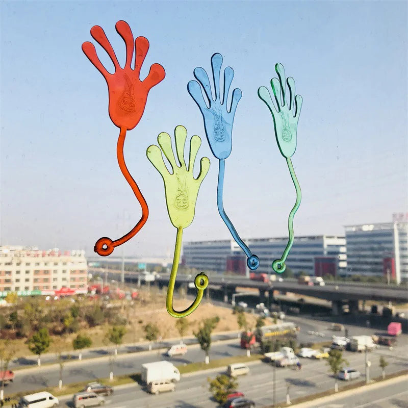 10-30pcs Sticky Hands & Spider Web Toy Stretchy Stress Relief Fidget Toys for Kids Birthday Favor Halloween Gift Supplies
