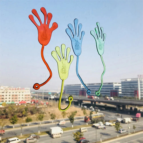 10-30pcs Sticky Hands & Spider Web Toy Stretchy Stress Relief Fidget Toys for Kids Birthday Favor Halloween Gift Supplies