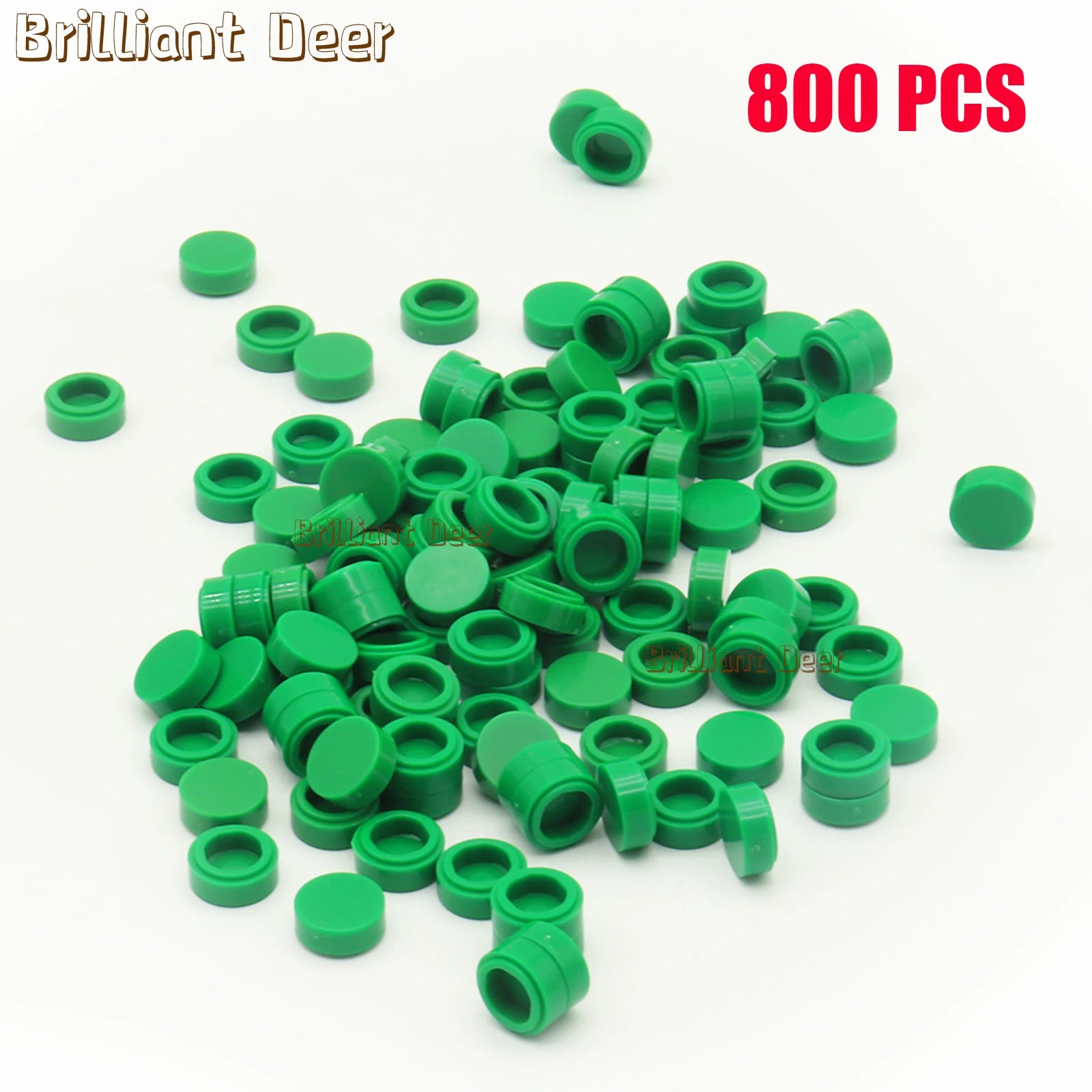 800PCS FLAT Tile 1x1 Dots Round Bricks 35381 98138 MOC DIY Building Blocks Parts for Mosaic Portrait Art Design Children Toys