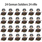 40/set World War II military building blocks National army soldier Character weapon assembly building block Children's toy gifts