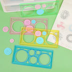Creative Geometry Spirograph Drawing Stencils Set Painting Template Art Crafts Kids Educational Toy Variety of Flowers Ruler