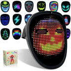 Kids LED Mask with Gesture Sensing, Children Light up Mask for Halloween Christmas Costume Cosplay Birthday Parties Party