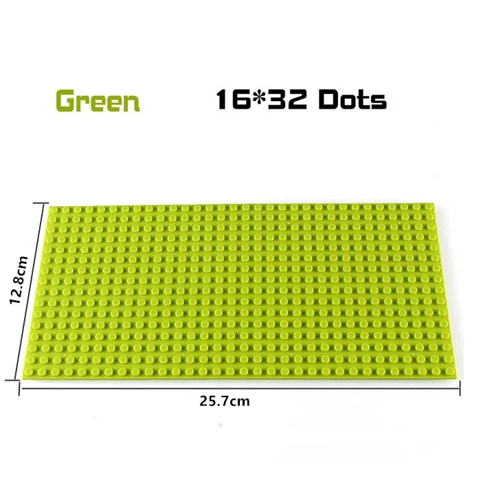 Baseplates 32x32 16x32 Dots Classic Base Plates MOC Bricks City Dimensions Building Blocks Figures Construction Toys