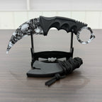 18.8cm Sakura Claw Knife Metal Model Collectible Desk Ornaments Lightning Karambit Cosplay Prop Home Decoration Boys Knife Safe