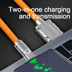 3PCS 120W Super Fast Charge Type-C Liquid Silicone Cable Quick Charge USB C Lines For Xiaomi Huawei Samsung USB Phone Data Wire