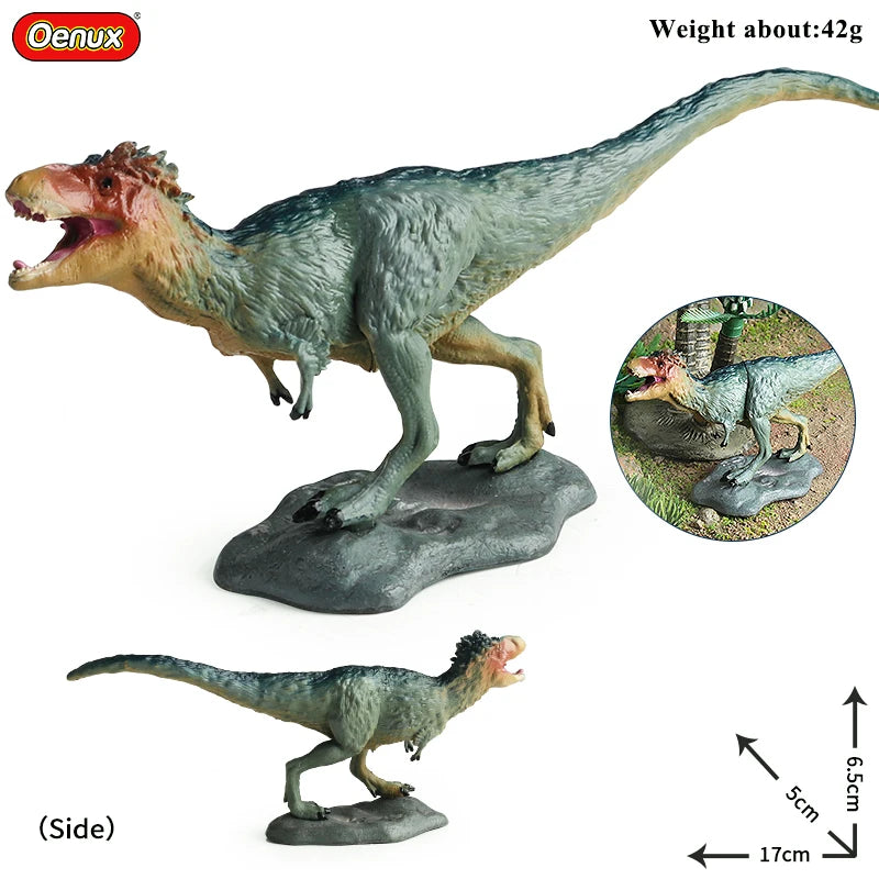 Oenux Jurassic Dinosaurs Indominus Rex Mosasaurus Saichania Dilophosauridae Spinosaurus Model Action Figures Collection Kid Toy