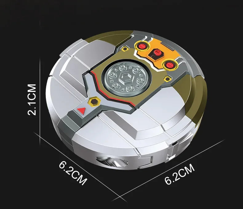 New creative decompression  drop resistant fingertip Rotational gyroscope mechanical deformation robot children's toy Boy Gift