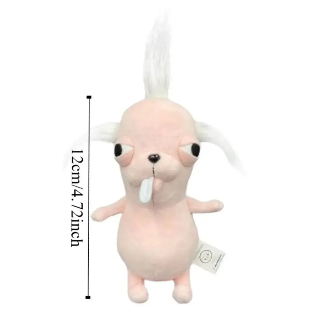Funny Chihuahua Plush Toy Keychain Pendant Puppy Pet Stuffed Chihuahua Doll Weird Cute Realistic Plush Chihuahua Friend Gift