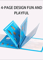 Children Early Education Toys Magical Book with Pen Water Drawing Montessori Toys Gift Reusable Coloring Book Magic Drawing Book
