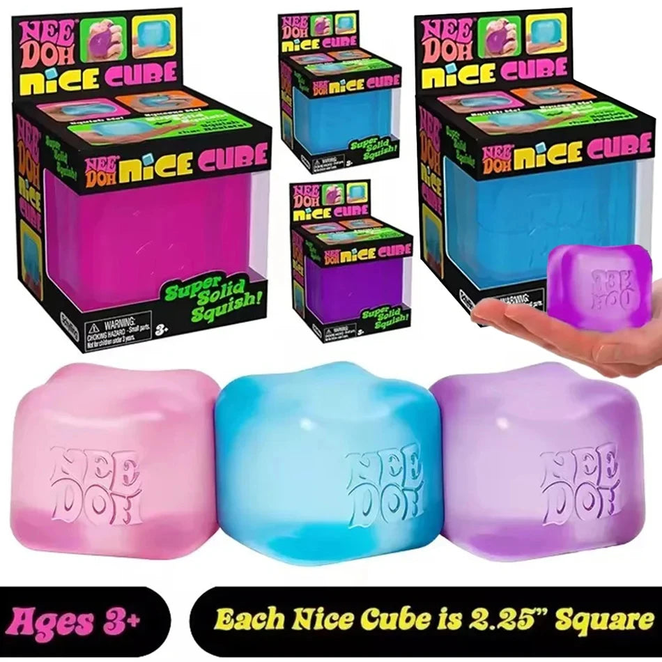 2026 NeeDOH Model Soft Squishy Toy Nice Cube Sensory Stress Reliever Fidget Tool for Anxiety for Adults & Kids Premium in  Stock