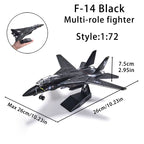 1 Piece DIY Puzzle Building Blocks Military Model Assemble Collection Toys F14 F35 B2 Fighter AH64 Helicopter Model Ornament Toy