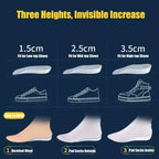 New Half Invisible Heighten Shoe Insoles Heel Insert Sport Cushion Height Increase EVA Memory Foam Heel Lifting 1.5/2.5/3.5CM