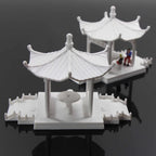 GY01 2 Sets Pavilion Model Gloriette Chinese Construction Educational 1:100 1:75 1:160 Railway Modeling