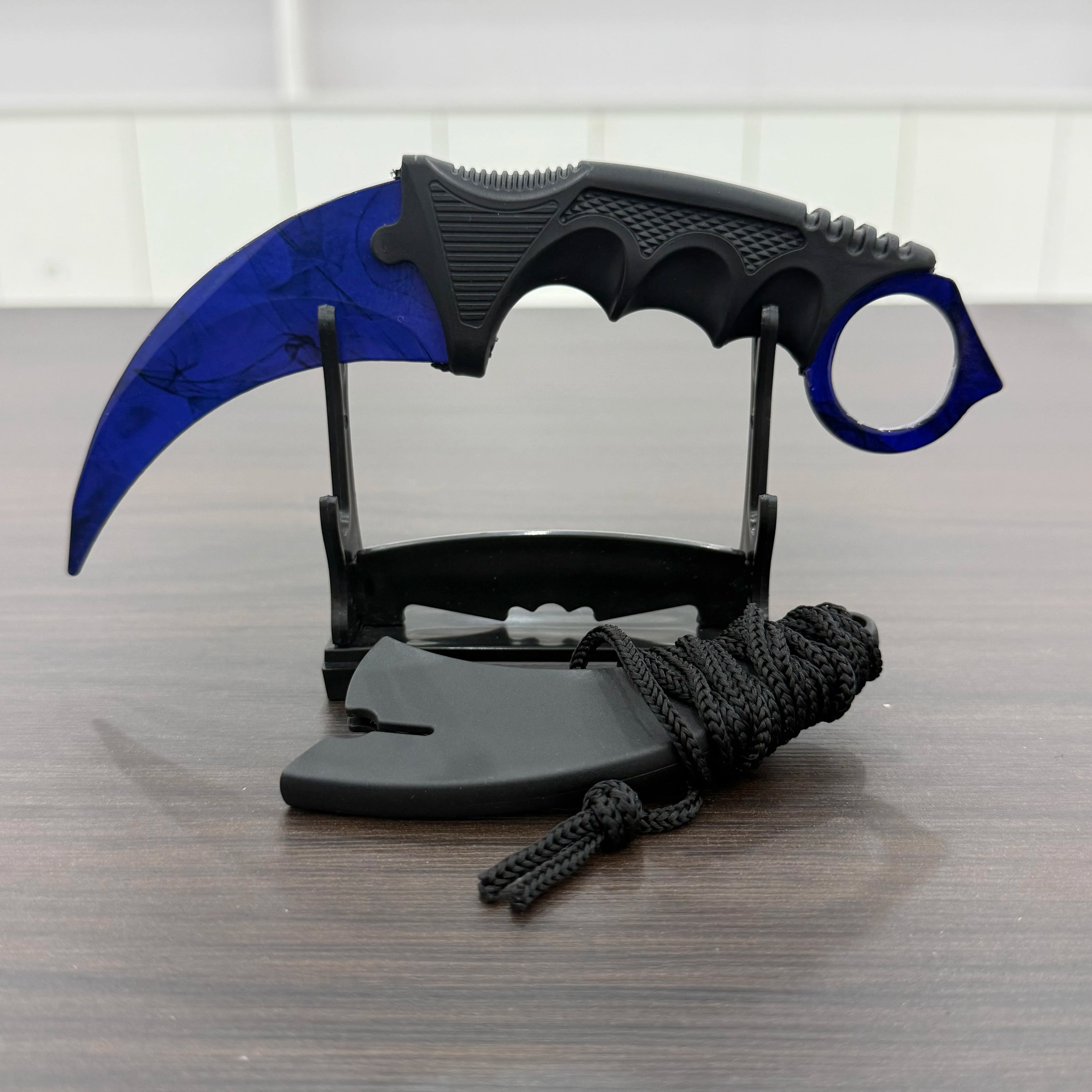 18.8cm Sakura Claw Knife Metal Model Collectible Desk Ornaments Lightning Karambit Cosplay Prop Home Decoration Boys Knife Safe