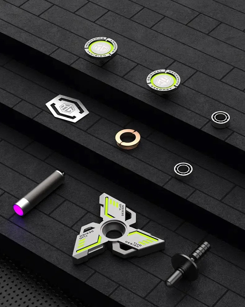 Glow. Metal EDC Fidget Spinner fidget toy Stress Relief Pressure Relief. Hand Toy Cool Spinning Top Adult Gift for Boys