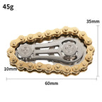 Rainbow Fidget Spinner Zinc Alloy Mechanical Bike Chain Gear Sprocket Flywheel Silent Hand Spinner Iridescent Colorful Stress