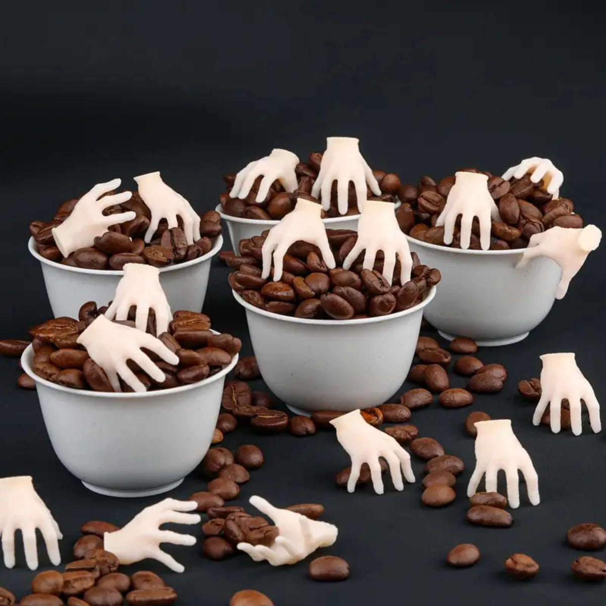 15PCS Halloween Horror Mini Plastic Hands - Fun Halloween Hand Decorations