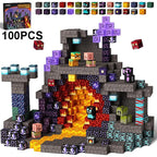 100-300pcs Magnetic Tiles Building Blocks Set,My World Figures Bricks, STEM Educational Toys for Kids Ages 3-10,Boys Girls Gifts