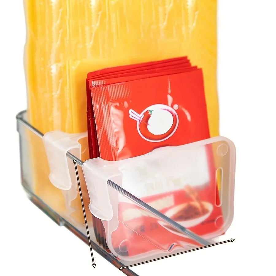 Home Refrigerator Storage Partition Board Adjustable Fridge Divider Storage Separators Kitchen Bottle Can Shelf Organizer