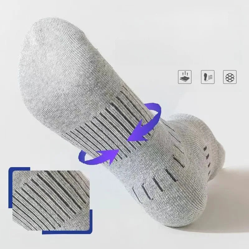 5 Pairs Men Spring Summe Autumn Cotton Sports Socks Mesh Breathable Running Basketball Cycling Male Short Socks Set For Men
