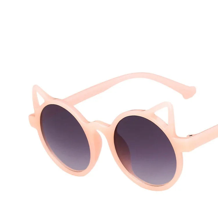 Girls Boys Cute Animal Cartoon Ears Sunglasses Outdoor Sun Protection Children Lovely Vintage Sunglasses Protection Classic Kids