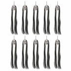 Glowing Eyes Halloween Hanging Ghost Skeleton Prop Long Hair Decoration for Indoor Outdoor Haunted House Party Spooky Display