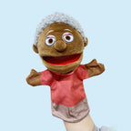 25cm Sweet Family Hand Puppet Dolls Early Education Learning Stuffed Plush Toys Cospaly Hand Finger Puppets for Children Gifts