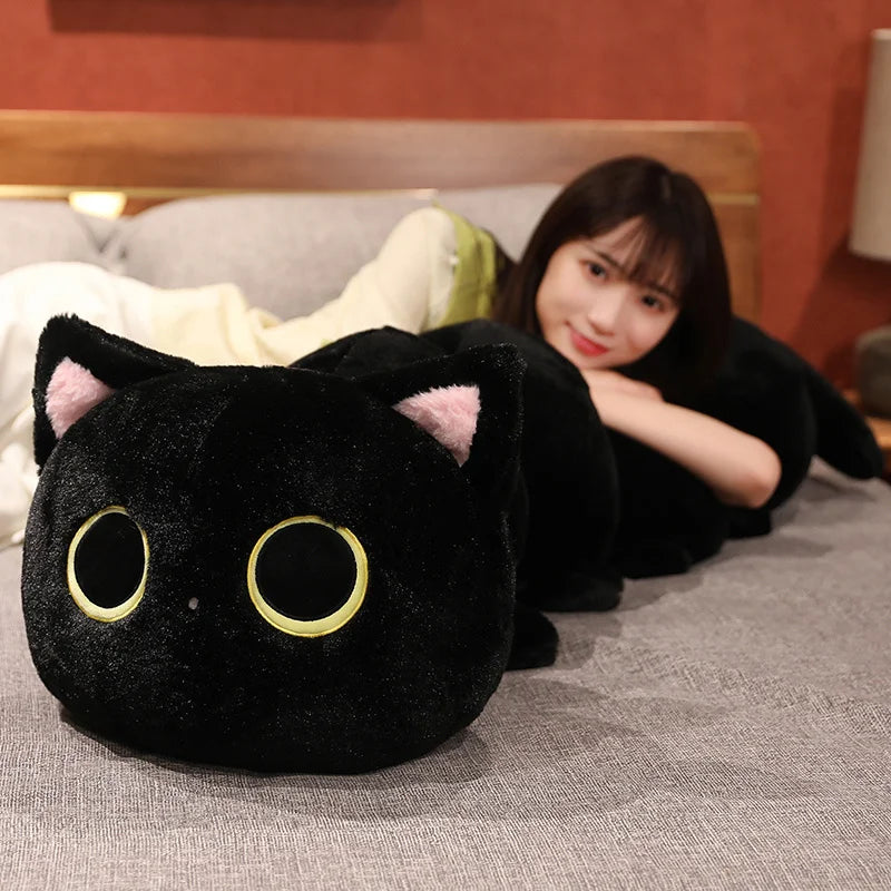 50/80/130CM Creative Cat Caterpillar Plush Toys Stuffed Soft Animal Long Pillow Funny Bed Cushion for Children Gift