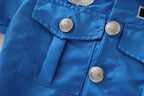 Police Role Play Dress Dressup Clothes  Police Officer Uniform Playsuits Halloween Performance Costumes