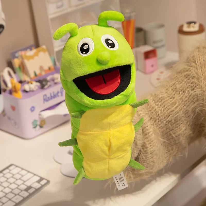 Insect Plush Hand Puppet Storytelling Bee Ladybird Butterfly Soft Stuffed Plush Toys Early Education Hand Finger Story Puppet