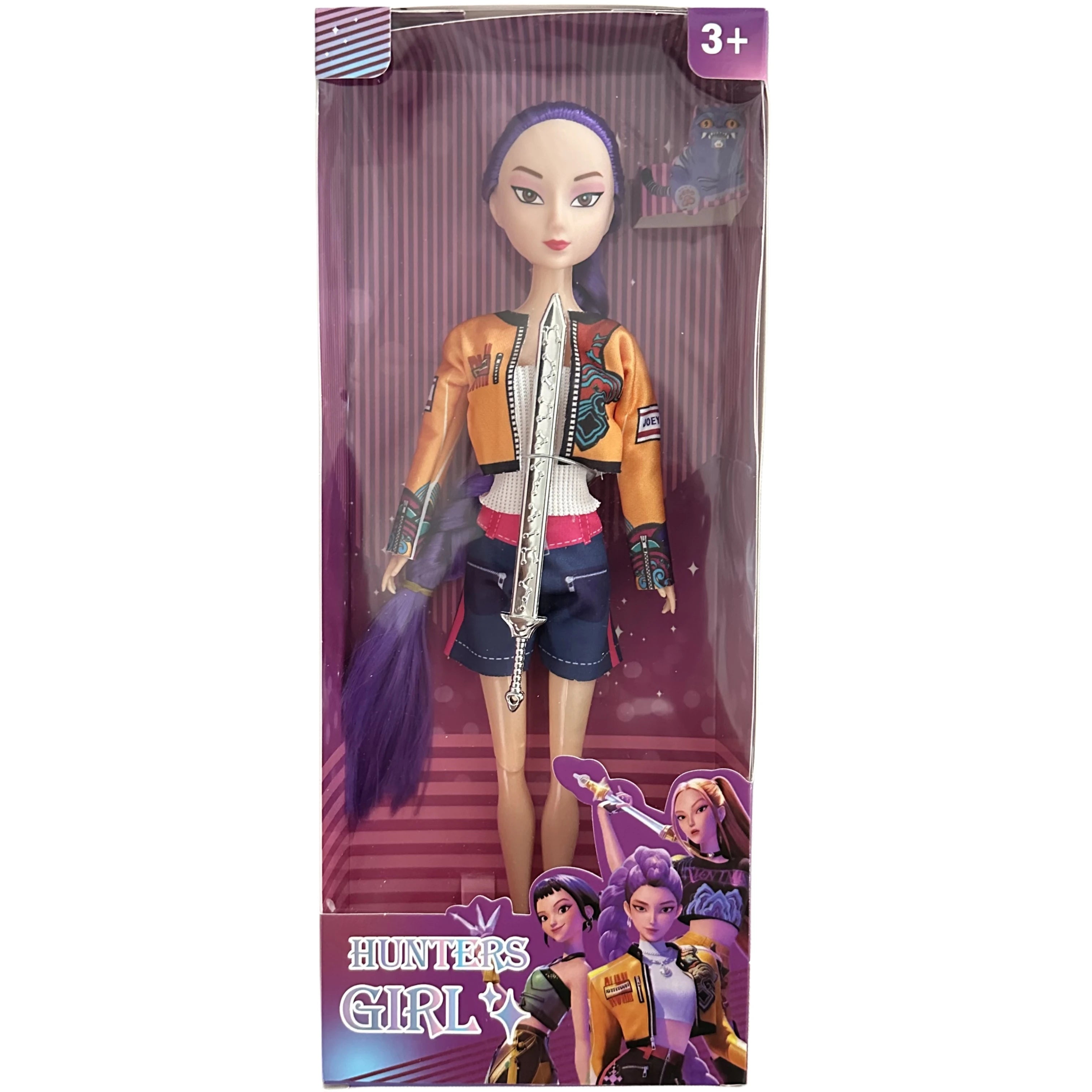 Kpop Rumi Mira Zoey Vinyl Doll Anime Hunters Girl 11 Inch Articulated With Theme Music Cute Toy 3PCS Set Gift for Kids Girl Fans