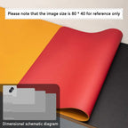 Mouse Pad Large Size Office Desk Protector Mat PU Leather Waterproof Desktop Keyboard Desk Pad Gaming Mousepad PC Accessories