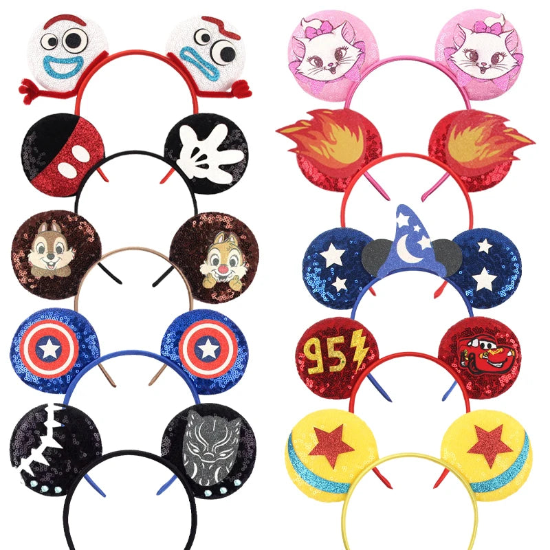 Boys Cute Mouse Ears Headbands Mickey Mouse Hairband With No Bow Party Festival Cosplay Christmas Birthdays Hair Accessories