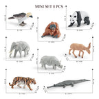 Simulation Mini  Farm Poultry Puppy Crocodile Pegasus Monkey Bird Wildlife Figurine Animal Model Sets Education Kid Toys