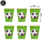 Soccer Theme Disposable Tableware Set Paper Plates Cups Napkins Tablecloth Boys Sports Football Birthday Party Decor Supplies