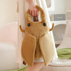 45cm Funny Creative Cartoon Insect Cicada Beetle Plush Doll Backpack Brown Green Insect Soft Plush Toy Gift For Boys And Girls