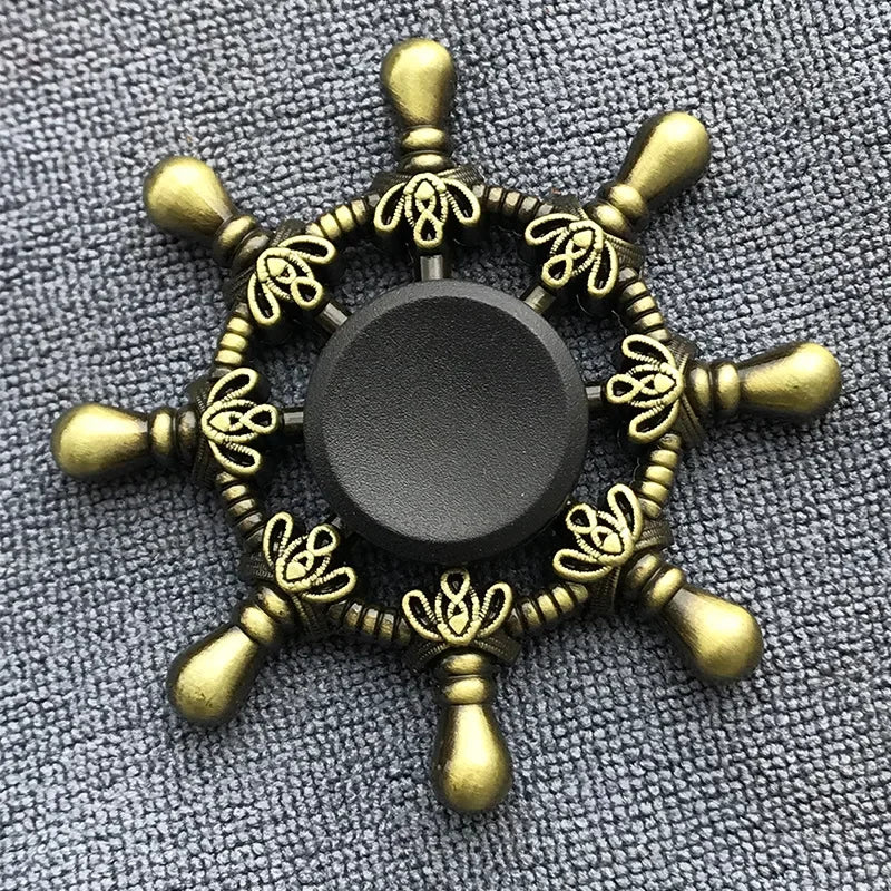 New Bronze Metal Alloy Fidget Spinner R188 Mute Bearing Hand Spinner Fingertip Gyro Stress Relief Toys Gifts