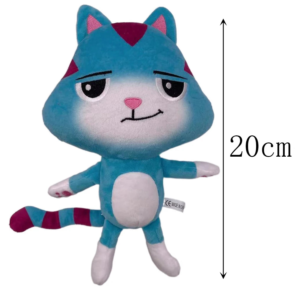 New Gabbys doll house Plush Toy Mercat Cartoon Stuffed Animals Smiling Cat Car Cat Hug Gaby Girl Birthday Gift!