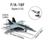 1 Piece DIY Puzzle Building Blocks Military Model Assemble Collection Toys F14 F35 B2 Fighter AH64 Helicopter Model Ornament Toy