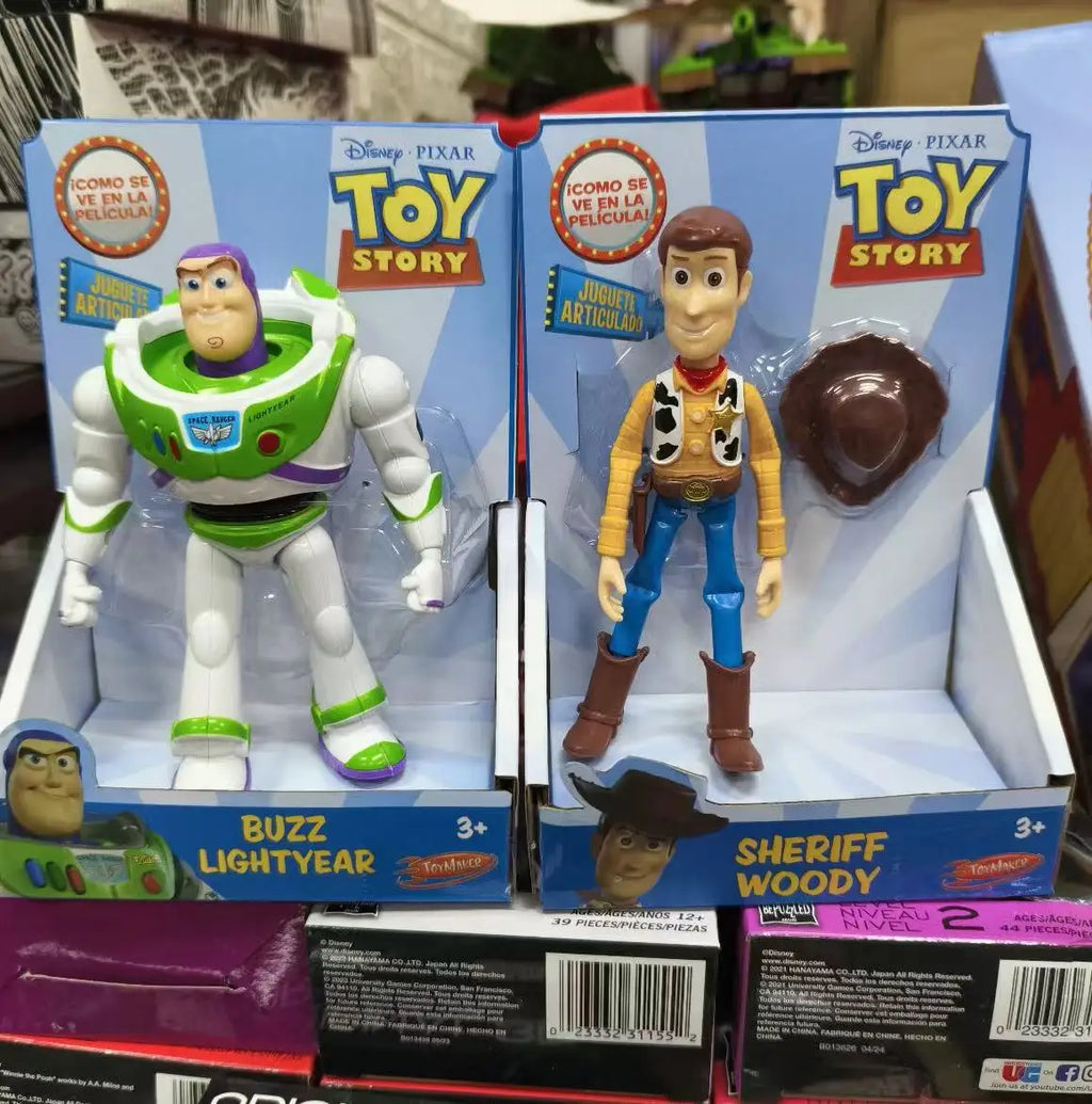 Cartoon Toy Story 3 Buzz Lightyear Woody Anime Figure Desktop Toy Model Ornament Children Doll Collectibles Surprise Holidaygift