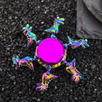 New Metal Rainbow Fidget Spinner Gradient Color R188 Mute Bearing EDC Hand Spinner Fingertip Gyro Anti-Anxiety Kids Adult Toys