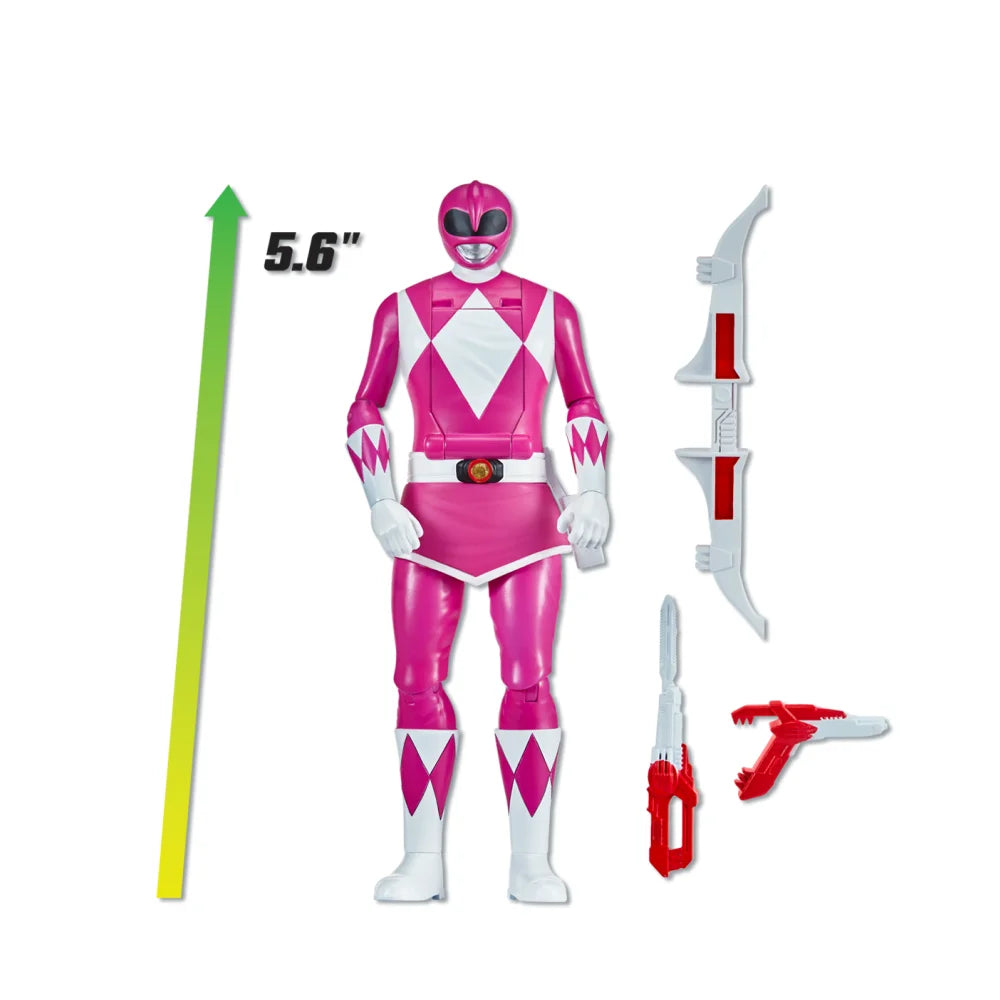 15CM Auto-Morphin Green Black Red BLUE Pink Yellow Ranger Evil Space Alien Goldar Rita Repulsa Putty Patroll Baboo Action Figure