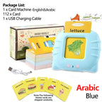 Early Education Flash Card Learning Toys Talking Flashcards for Kids Preschool English Electronic Audio Book Machine Gift