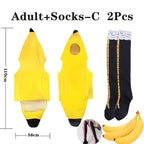 Halloween Banana cosplay Halloween Costumes Children's Performance Costumes Banana Costumes Performance Parent-Child Costumes