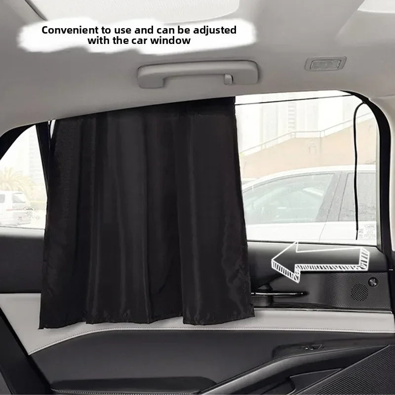 Suction Cup Curtain In The Car Window Sunshade Cover Cartoon Universal Side Window Sunshade UV Protection for Kid Baby Children