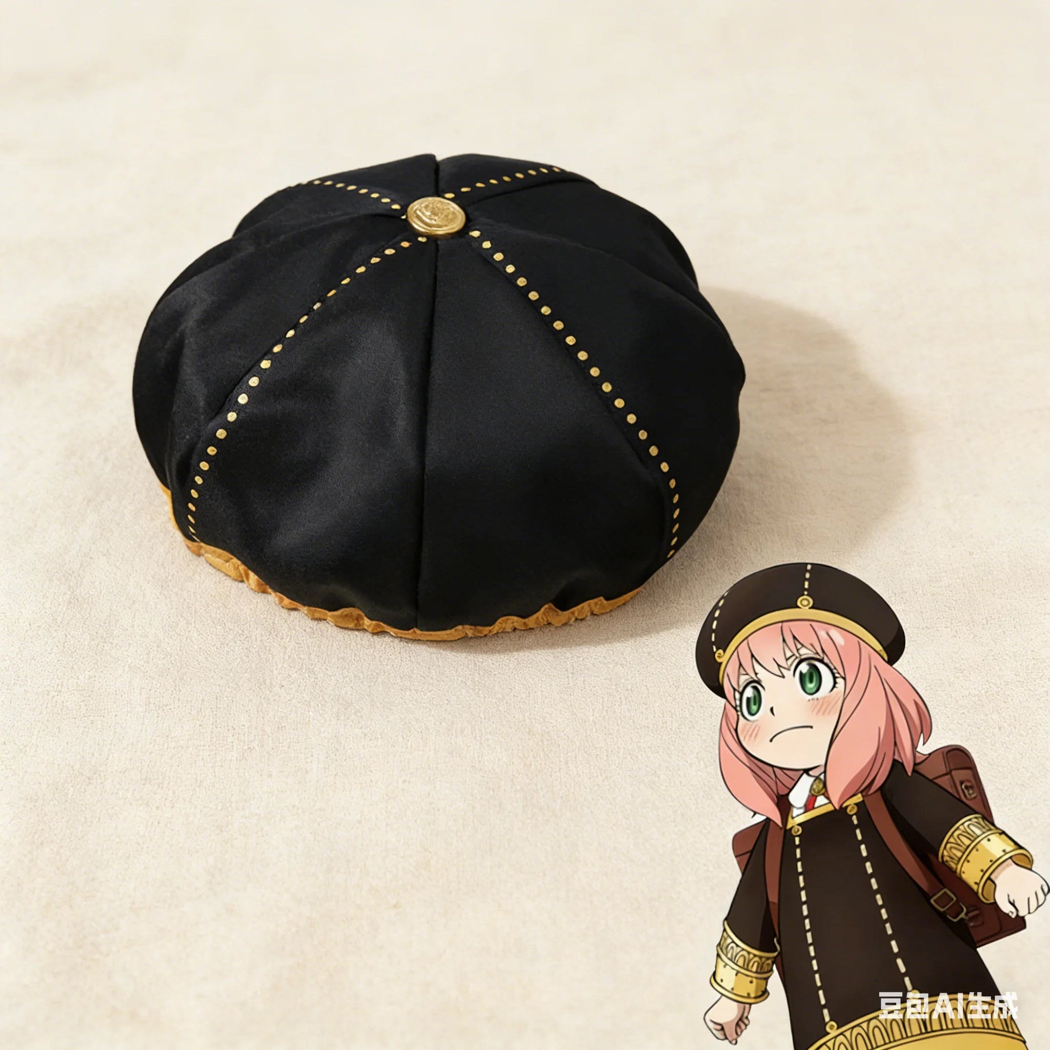 Hot Sales Anime Cartoon Sun Hat Spy X Family Anya Forger Cosplay Beret Cap
